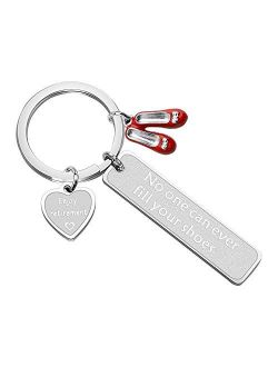 bobauna Enjoy Retirememnt Keychain No One Can Ever Fill Your Shoes With High Heels Charm Retirement Gift For Boss Staff Coworker Employee