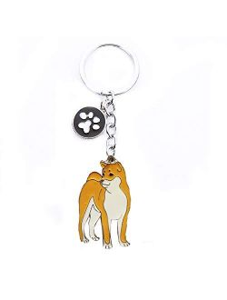 Keychains, Lovely Dog Key-ring Portable Metal Keychain Keyring Key Decor Car Keyring Tag