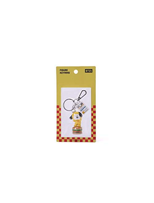 BT21 Bite Series Character Cute Mini Figure Keychain Key Ring Bag Charm with Clip