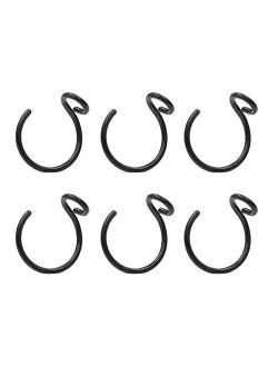 JOFUKIN 6pcs Fake Nose Ring 20G Faux Piercing Jewelry 8mm Face Nose Hoops Set for Unisex