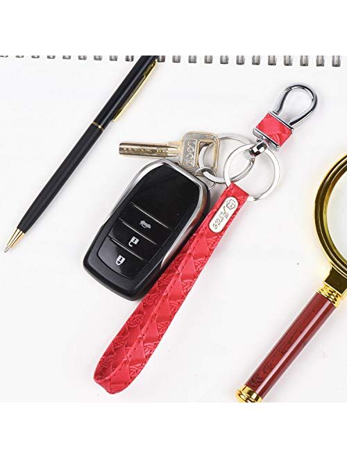 Wristlet Keychain - Lanyard Key Chain with Detachable Alloy Metal Rings
