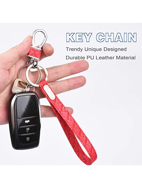 Wristlet Keychain - Lanyard Key Chain with Detachable Alloy Metal Rings