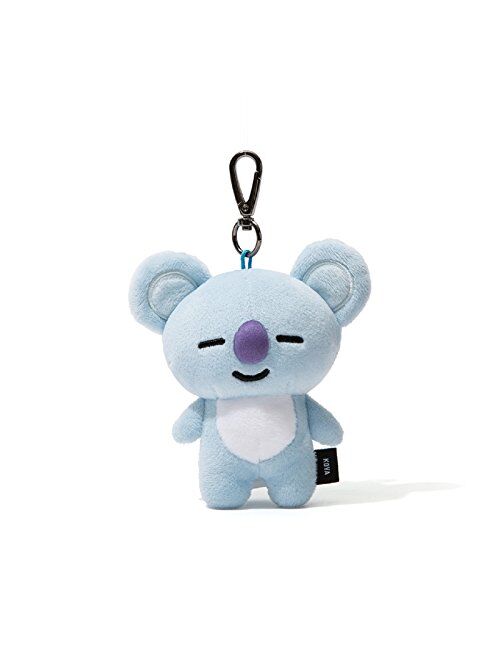 BT21 KOYA Character Soft Plush Stuffed Animal Keychain Key Ring Bag Charm, 12 cm, Blue