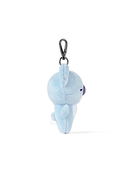 BT21 KOYA Character Soft Plush Stuffed Animal Keychain Key Ring Bag Charm, 12 cm, Blue