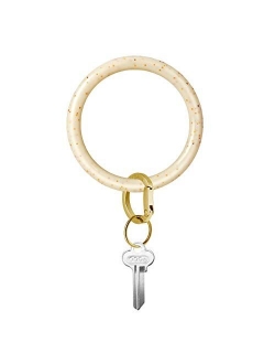 Townshine Bangle Key Ring Wrist Keychain Bracelet Round Silicone Keyring Holder For Women Girls