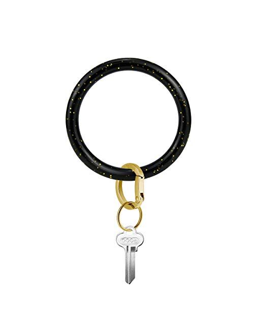 Townshine Silicone Bangle Key Ring Wrist Keychain Bracelet Round Key Rings 