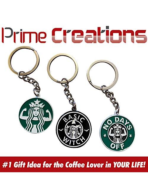 Prime Creations Starbuff Cute Keychain for Coffee Lovers | Fun Keychains for Women, Girls & Men