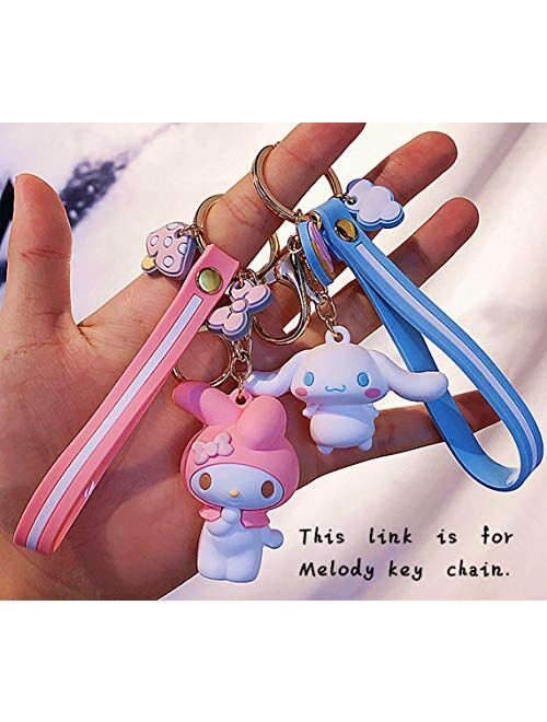 Kerr's Choice My Melody Keychain My Melody Figure My Melody Key Chain My Melody Sanrio Cute Kawaii Keychain, 1 Count (Pack of 1)