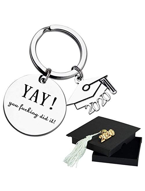 Ldurian Graduation Gifts 2021, Grad Keychain for Her, Keyring for Him School