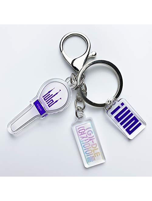 KPOP Bangtan Boys BLACKPINK GOT7 NCT ATEEZ NCT EXO Light Stick Keychain Accessories Key Ring Bag Ornaments