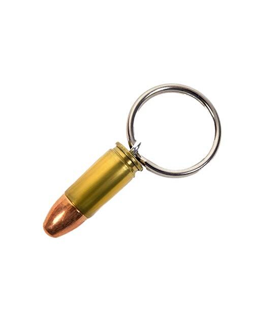 9mm Real Bullet Keychain - Handmade in USA