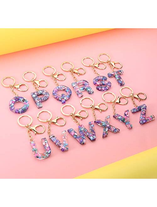 Letter A Keychain Accessories Cute Crystals Keyring Initial Key Ring for Women