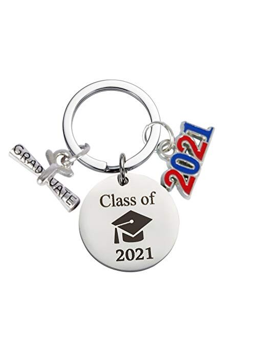 Best Friends Keychain Class of 2021, 2021Graduation Gifts for her, him, Friends and Classmates