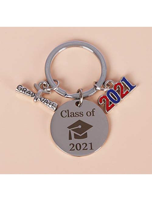 Best Friends Keychain Class of 2021, 2021Graduation Gifts for her, him, Friends and Classmates