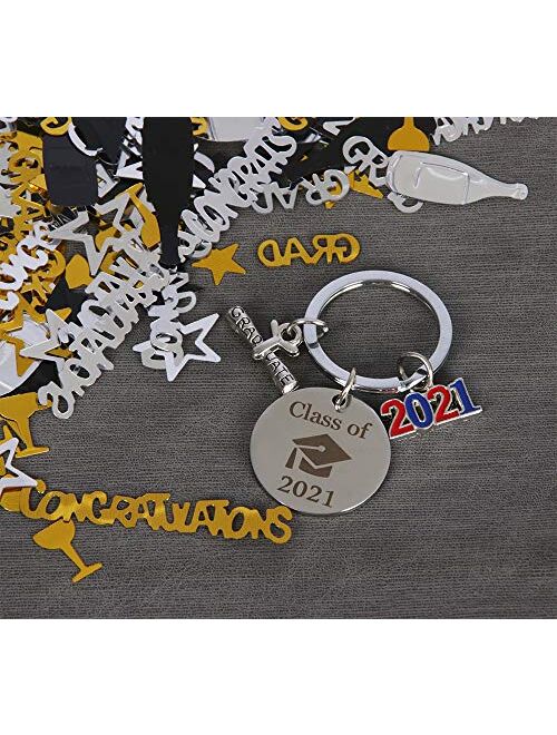 Best Friends Keychain Class of 2021, 2021Graduation Gifts for her, him, Friends and Classmates