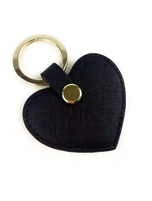 Cute Leather Keychain Heart Shape Leather Key Ring Car Key Holder