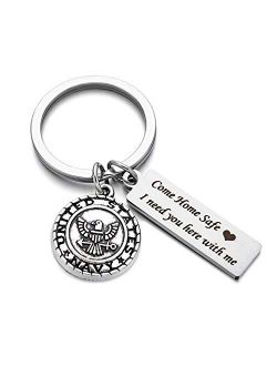 Drive Safe Charms Keychain Come Home Safe I Need You Here With Me Dad Husband Boyfriend Gift