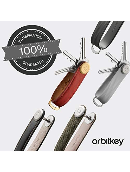 Orbitkey Crazy Horse Leather Key Organizer | Quiet Profile | Holds up to 7 Keys