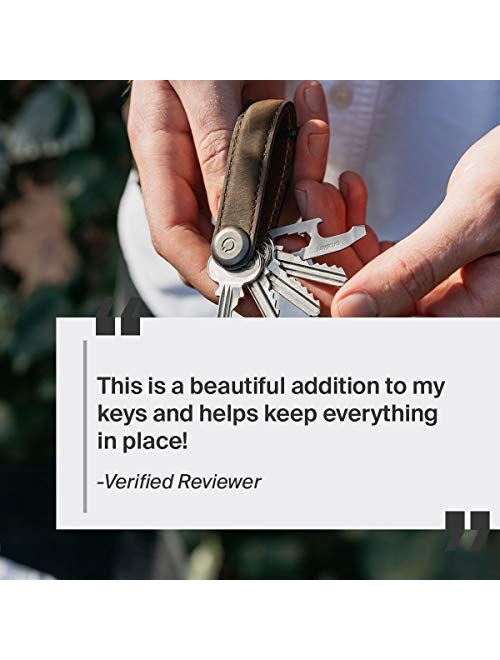 Orbitkey Crazy Horse Leather Key Organizer | Quiet Profile | Holds up to 7 Keys