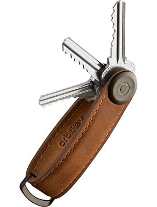 Orbitkey Crazy Horse Leather Key Organizer | Quiet Profile | Holds up to 7 Keys