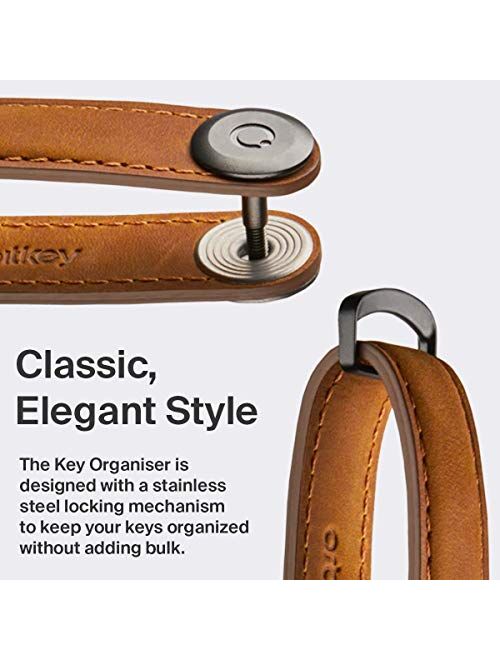 Orbitkey Crazy Horse Leather Key Organizer | Quiet Profile | Holds up to 7 Keys