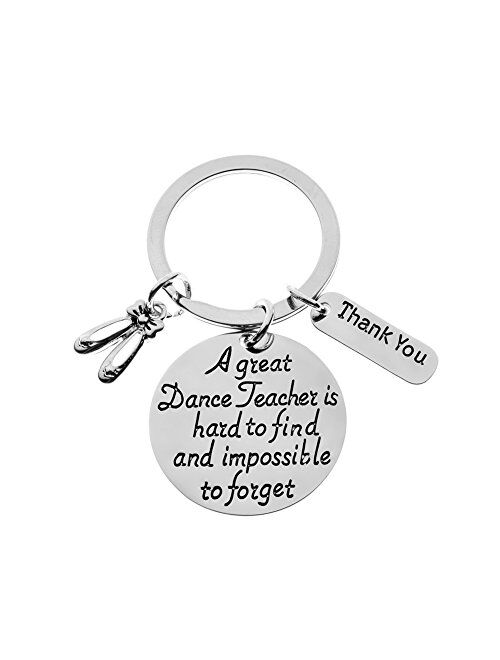 Dance Teacher Gift, Dance Teacher Keychain- Dance Jewelry for Dance Instructors