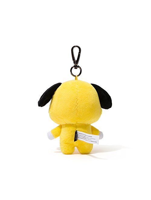 BT21 CHIMMY Character Soft Plush Stuffed Animal Keychain Key Ring Bag Charm, 12 cm, Yellow