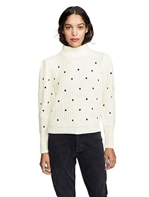 English Factory Women's Dot Embroidered Sweater