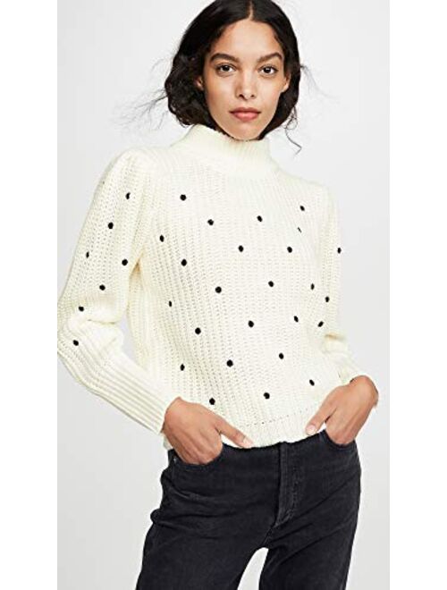 English Factory Women's Dot Embroidered Sweater