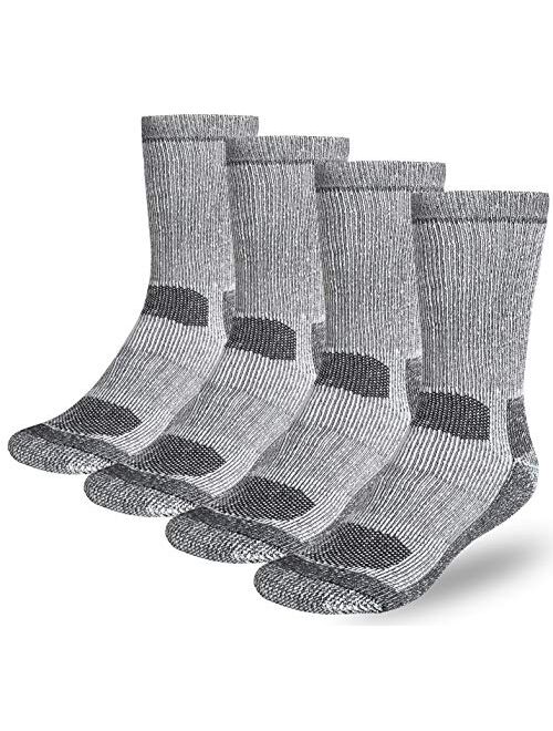 Buttons & Pleats Wool Socks for Men Women (Pack of 3/4) 80% Merino Thermal Warm Boot Sock