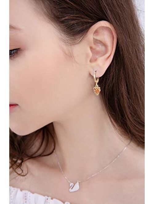 9/10/12 Pairs Gold Small Hoop Earrings Pack with Charm-Silver Mini Hoop Dangle Earrings with Charm- Huggie Hoop Earrings Set for Teen Girls And Women