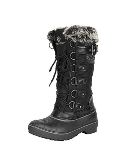 Women's DP Warm Faux Fur Lined Mid Calf Winter Snow Boots