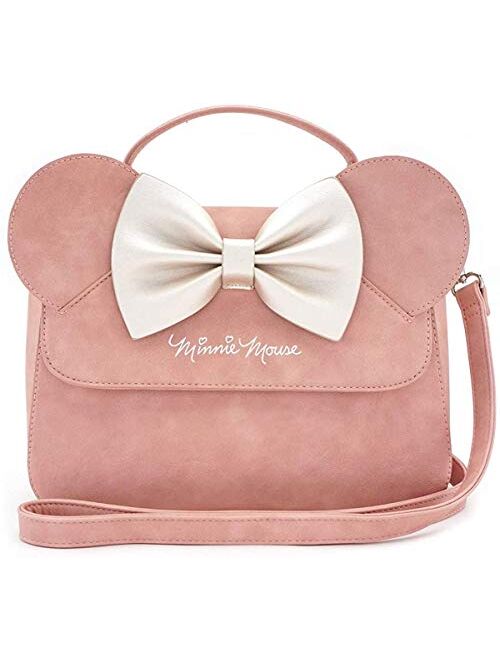 Loungefly x Disney Minnie Mouse Crossbody Bag with Ears and Bow