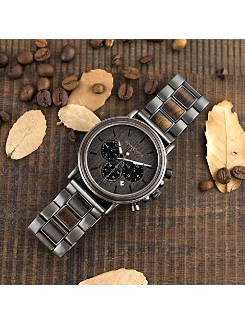 Engraved Wooden Watch for Boyfriend My Man Fiance Husband Customized Personalized Wood Watches for Men Birthday Anniversary Personalized Watch