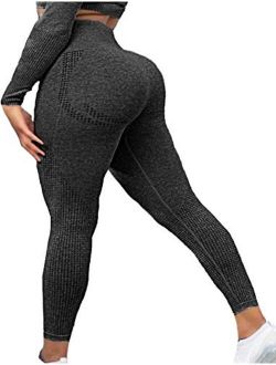 Womens High Waist Seamless Leggings Workout Yoga Stretch Pants Butt Lift Tummy Control Tights