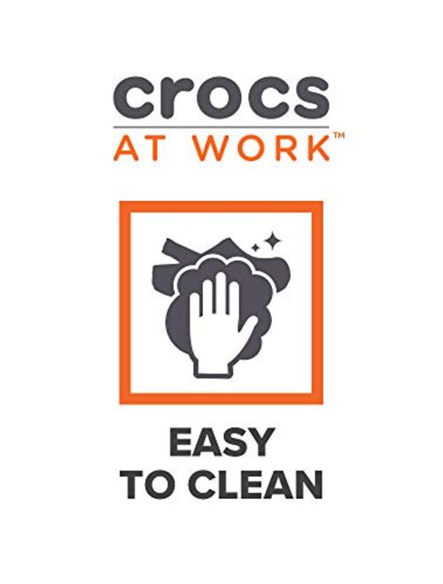 Crocs Unisex-Adult On The Clock Clog | Slip Resistant Work Shoes Medical Professional
