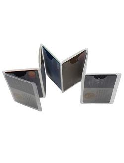 Set of 2 Clear Premium Quality Bifold Wallet Trifold Wallet and CheckBook 6 Page Inserts from AG Wallets