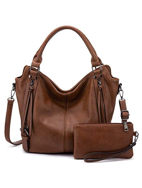 Tote Bag for Women PU Leather Shoulder Bags Fashion Hobo Bags Large Purse and Handbags with Adjustable Shoulder Strap