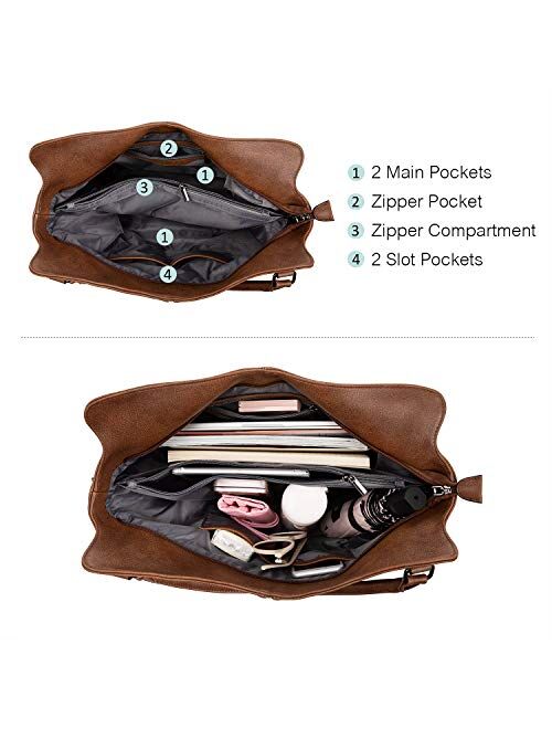 Tote Bag for Women PU Leather Shoulder Bags Fashion Hobo Bags Large Purse and Handbags with Adjustable Shoulder Strap