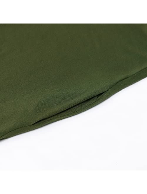 Buy HUSKARY Women's Summer Maxi Dress Casual Loose Pockets Long Dress Short  Sleeve Split online | Topofstyle