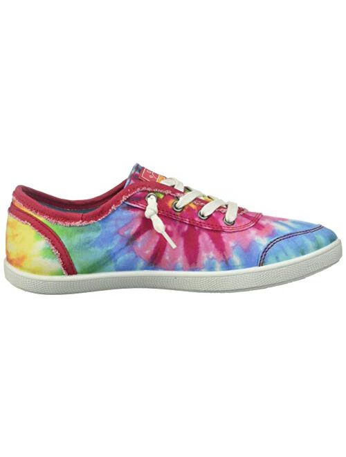 Skechers Bobs B Cute-Tie Dye Frayed Canvas Colorful Sneaker