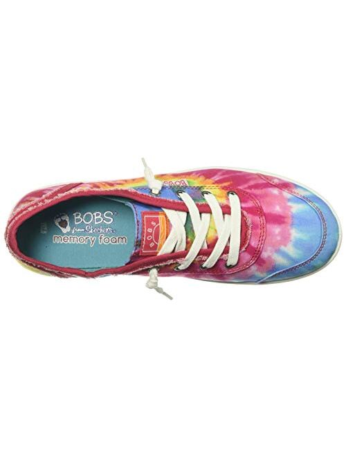 Skechers Bobs B Cute-Tie Dye Frayed Canvas Colorful Sneaker