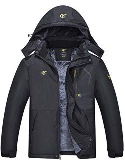 QPNGRP Mens Waterproof Ski Jacket Windproof Winter Mountain Snow Coat