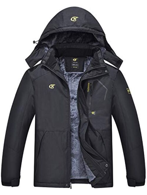 QPNGRP Mens Waterproof Ski Jacket Windproof Winter Mountain Snow Coat
