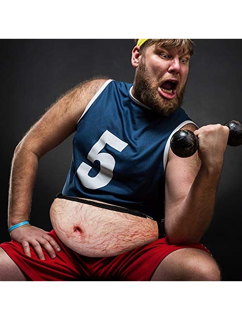 White Elephant Funny Gifts,Funny Bag Gag Gift Dad Bod Fanny Belly Waist Pack Gifts For Men Christmas