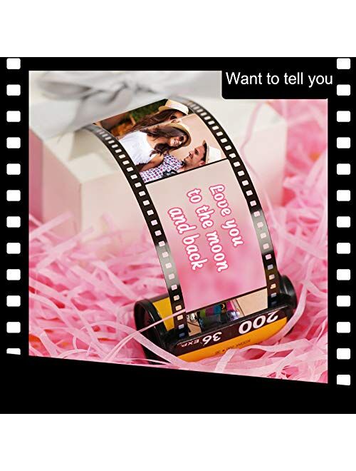 Personalized Custom Photo Picture Camera Film Roll Keychains Personalized Photo with Photo Reel Album, Personalized Gifts with MultiPhoto
