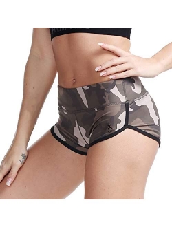 Kipro Women's Active Shorts Fitness Sports Yoga Booty Shorts for Running Gym Workout
