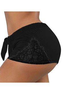 LOTUCY Women Gym Workout Booty Running Sports Yoga Shorts Sexy Athletic Exercise Training Hot Pants