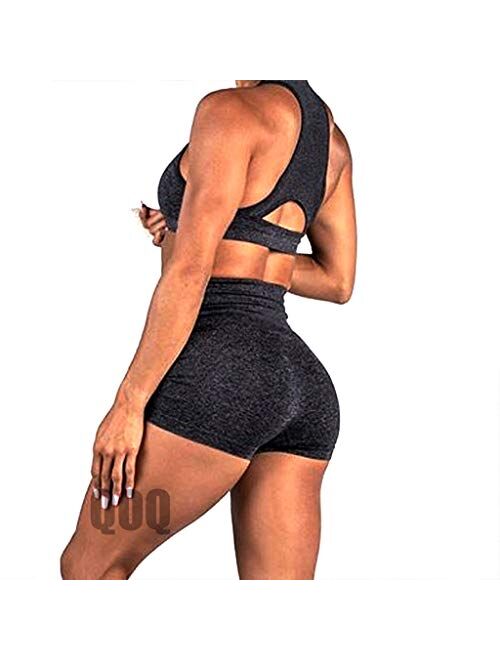 Women's Seamless Yoga Shorts High Waist Tummy Control Push up Running Elastic Shorts Compression Hot Pants