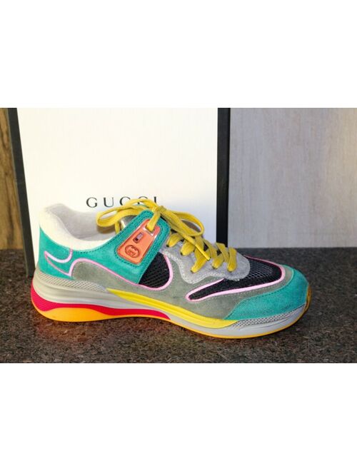 NIB GUCCI Suede Cross Training Colorful Sneakers Athletic Shoes